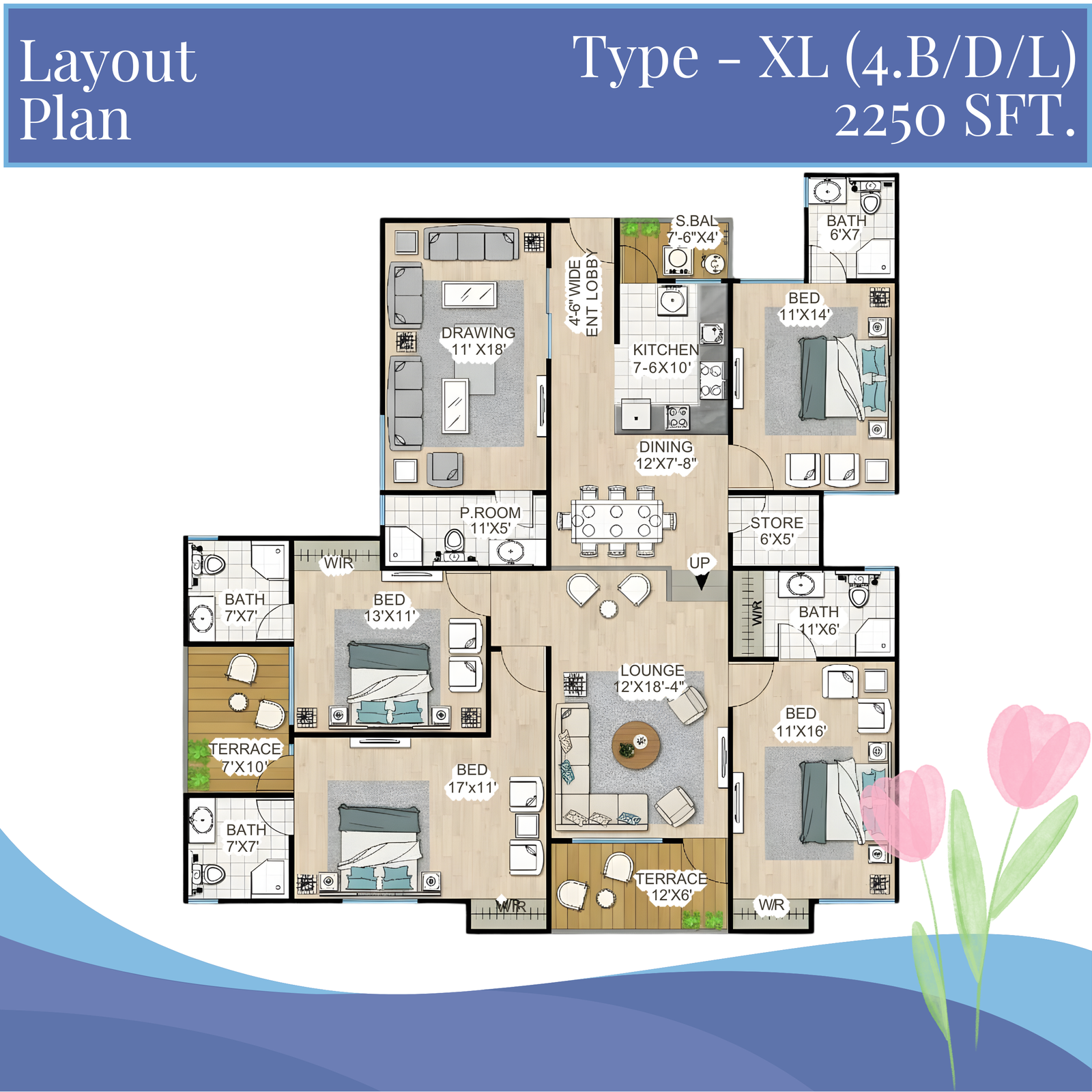 Tulip Comfort Type XL apartment